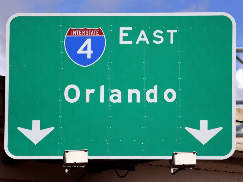 Orlando, Florida road sign