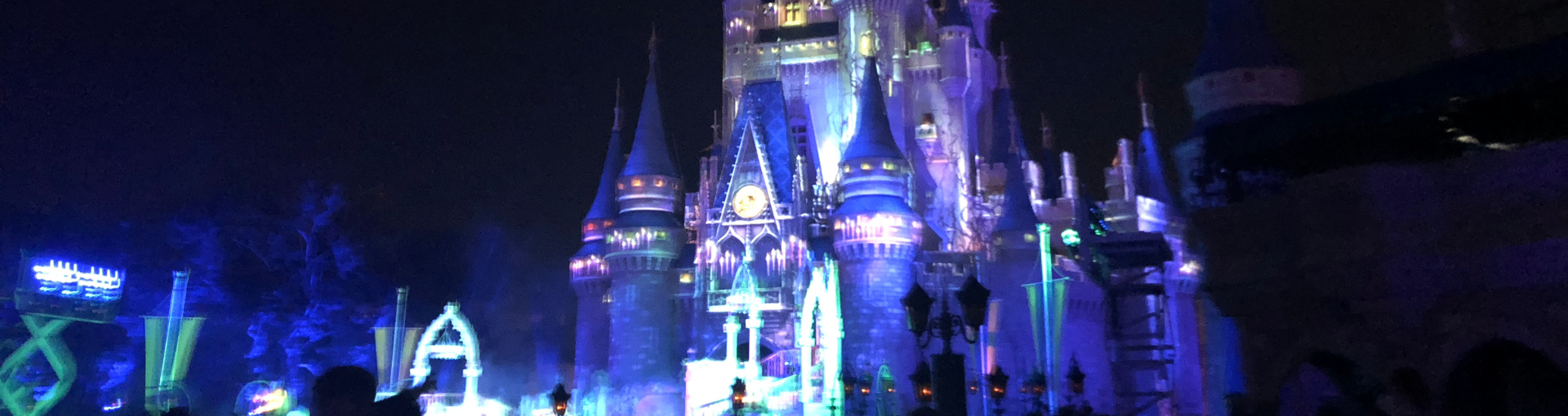 walt disney world castle orlando on halloween